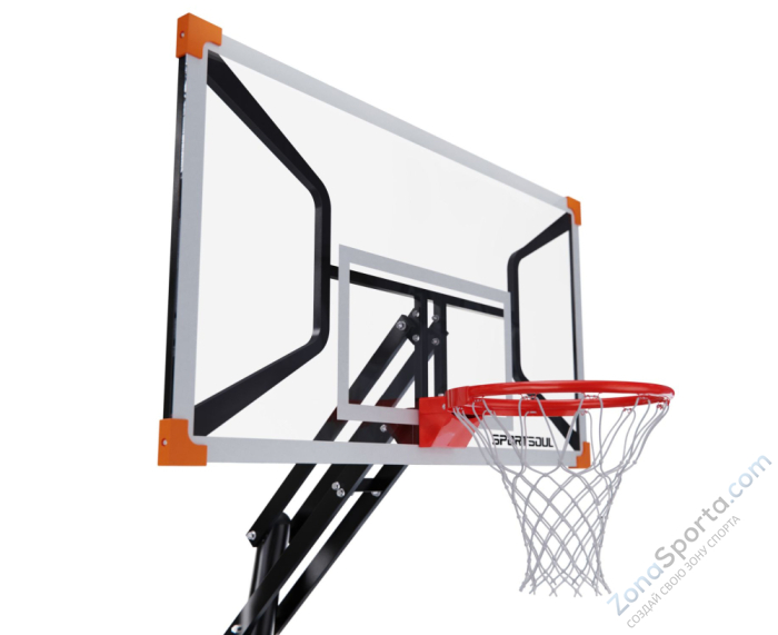 Баскетбольная мобильная стойка DFC Sportsoul 137х84х0,3 см