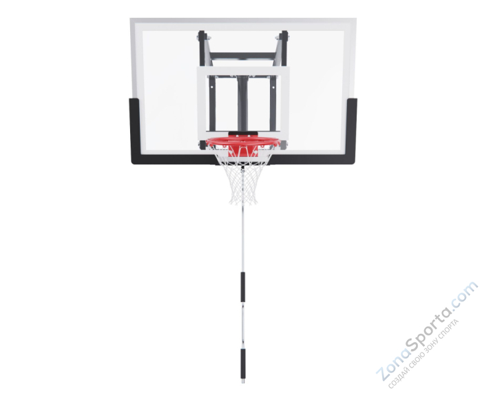 Баскетбольный щит DFC со съёмным регулятором высоты, стекло 6 мм, 110 х 70 см