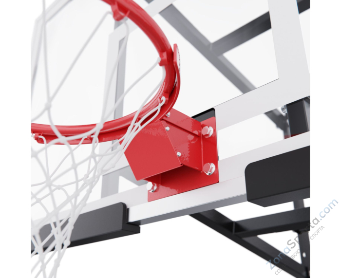 Баскетбольный щит DFC со съёмным регулятором высоты, стекло 6 мм, 136 х 80 см