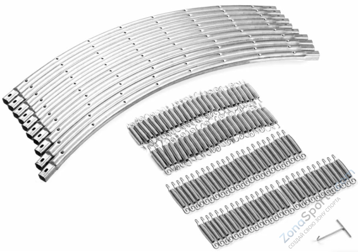 Батут Atlas Sport 435 см (14ft) Pro (усиленные опоры) Blue