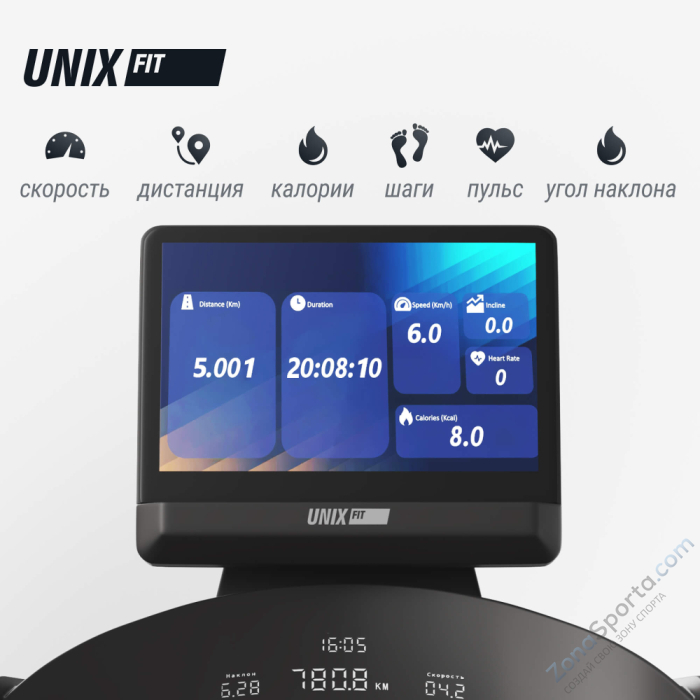 Беговая дорожка Unix Fit T-1350 Pro (25 TFT)