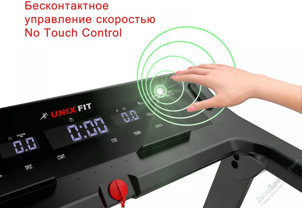 Беговая дорожка Unix Fit Hi-tech F2 Dark Storm