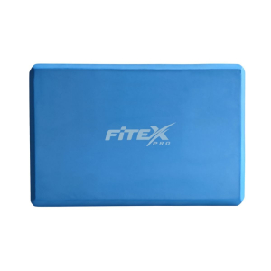 Блок для йоги синий 23х15х7.6 см Fitex FTX-1219