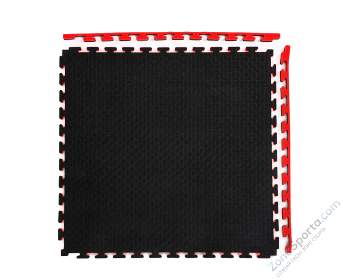 Будо-мат DFC, 100 x 100 см, 25 мм, цвет чёрно-красный