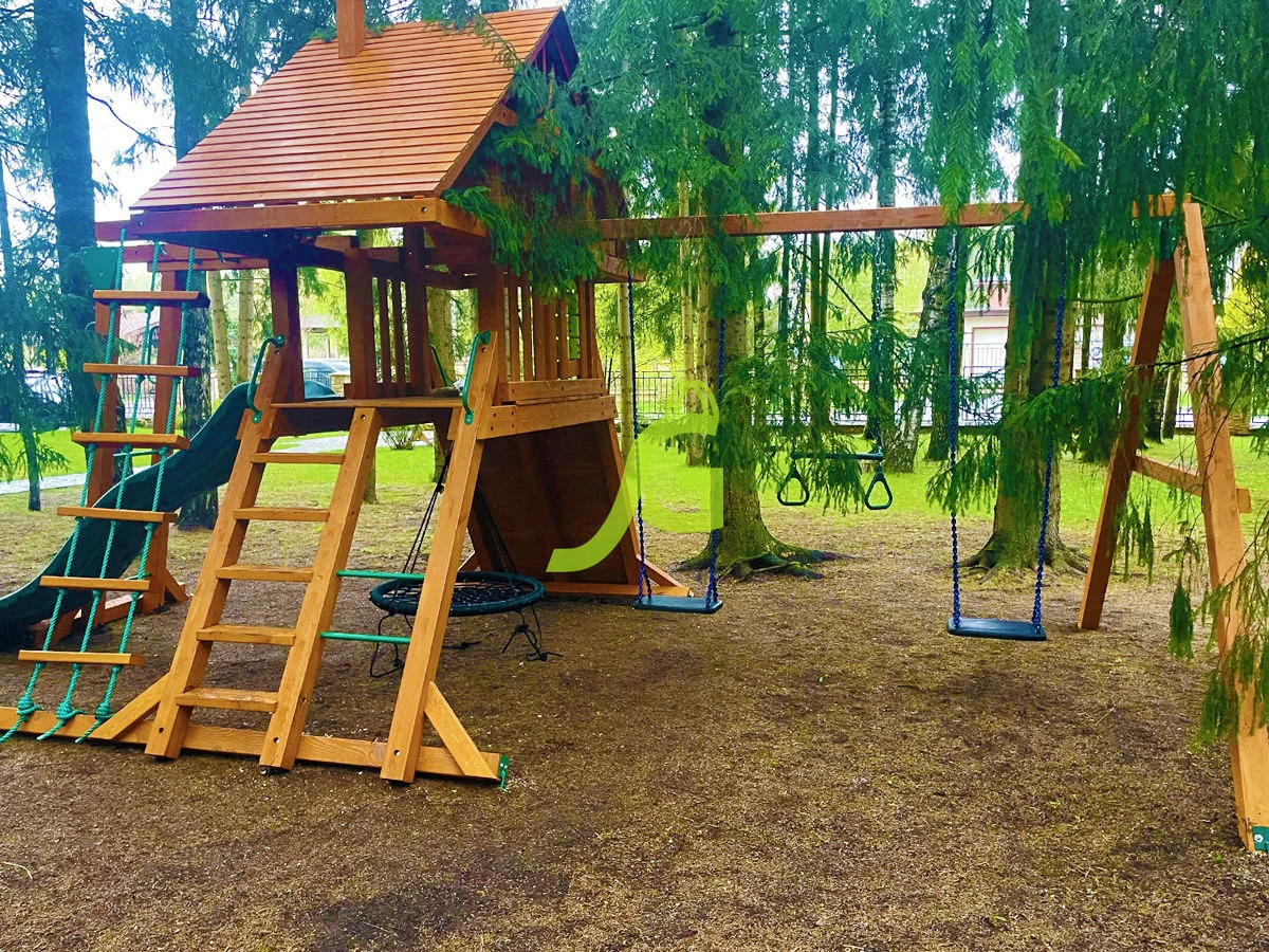 Деревянная детская площадка для дачи Igragrad Крепость Фани с рукоходом (Дерево)