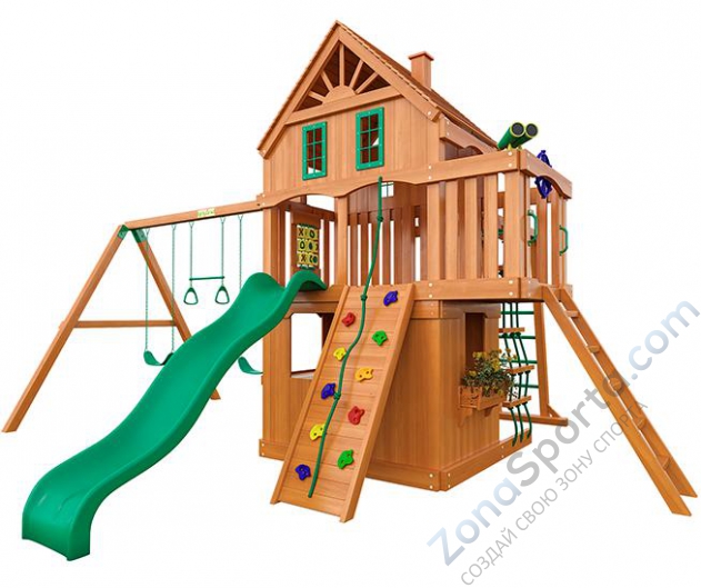 Деревянная детская площадка для дачи IgraGrad Шато с рукоходом 2