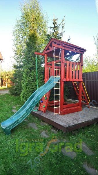 Деревянная детская площадка для дачи Igragrad Панда Фани Tower