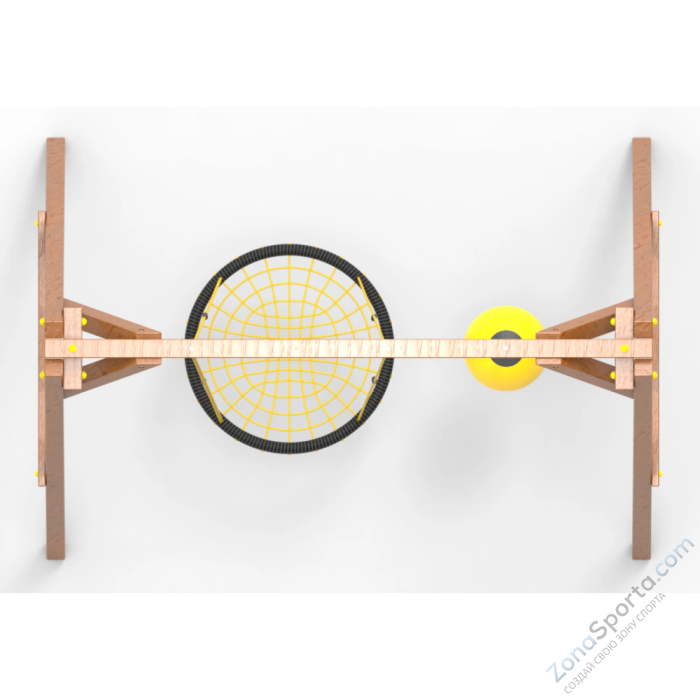 Деревянные качели Пикник 2 Оптимус (качели гнездо 1м качели drop)