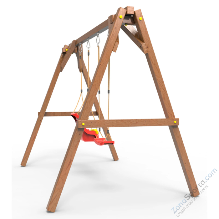 Деревянные качели Пикник 2 Оптимус (качели для малышей качели долька)