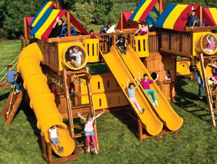 Детская игровая площадка Rainbow Play System Мегаполис Тент (Megapolis RYB)