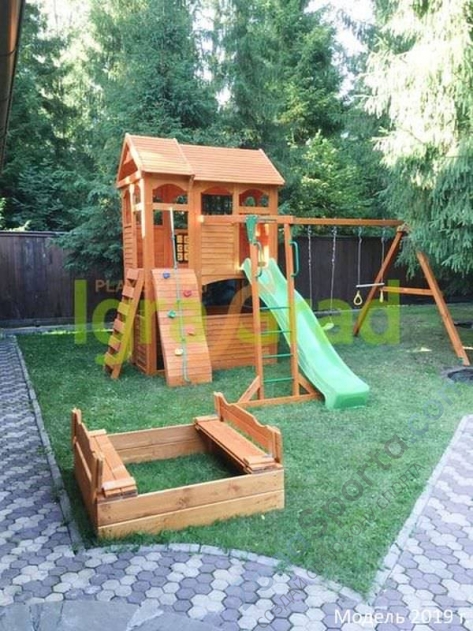 Детская площадка IgraGrad Клубный домик 2 с трубой и рукоходом