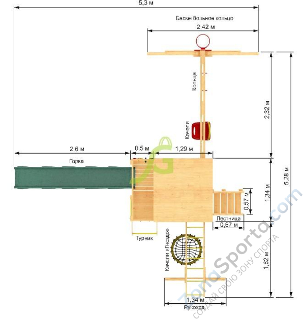 Детская площадка IgraGrad Крафт Pro 4