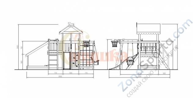 Детская площадка Савушка Baby play 13