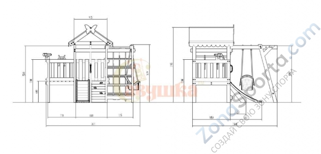 Детская площадка Савушка Baby play 2