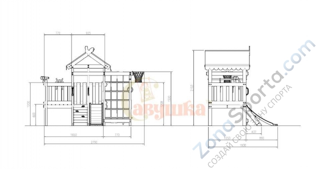 Детская площадка Савушка Baby play 3