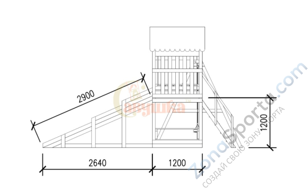 Детская площадка Савушка Мастер 1 (4 сезона)