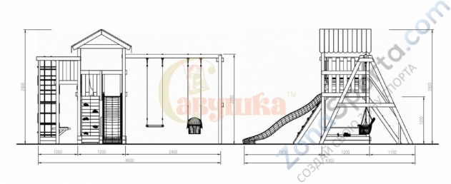 Детская площадка Савушка Мастер 3