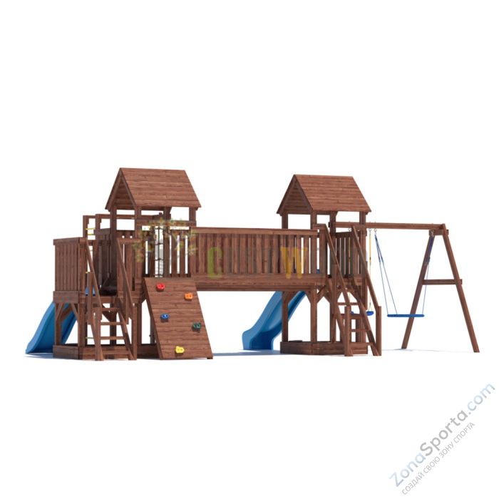 Детская деревянная игровая площадка для улицы дачи CustWood Scout SC13