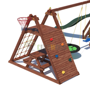 Детская деревянная игровая площадка для улицы дачи CustWood Active 7