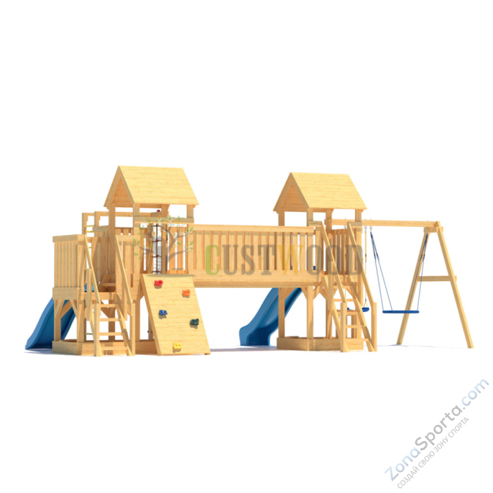Детская деревянная игровая площадка для улицы дачи CustWood Scout S13