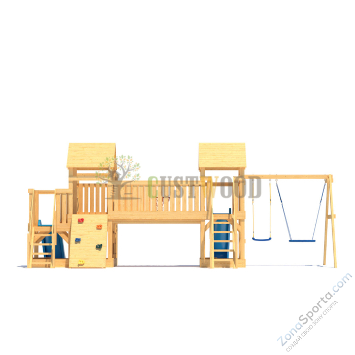 Детская деревянная игровая площадка для улицы дачи CustWood Scout S13