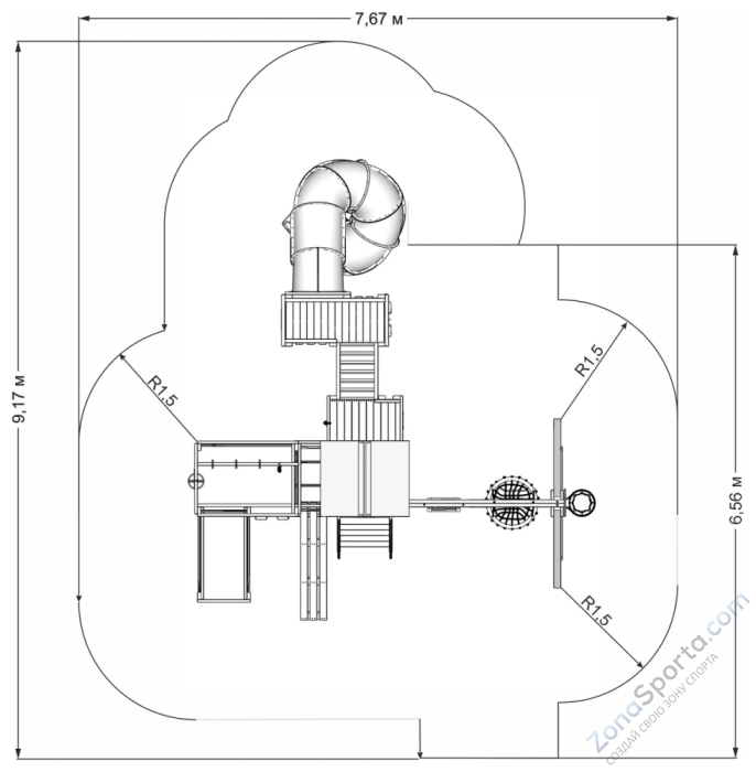 Детская игровая площадка IgraGrad X5