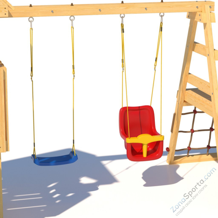 Детская площадка CustWood Junior J15 с деревянной крышей