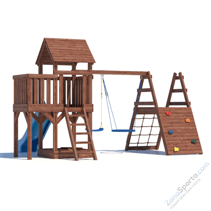 Детская площадка CustWood Scout SC8 с деревянной крышей