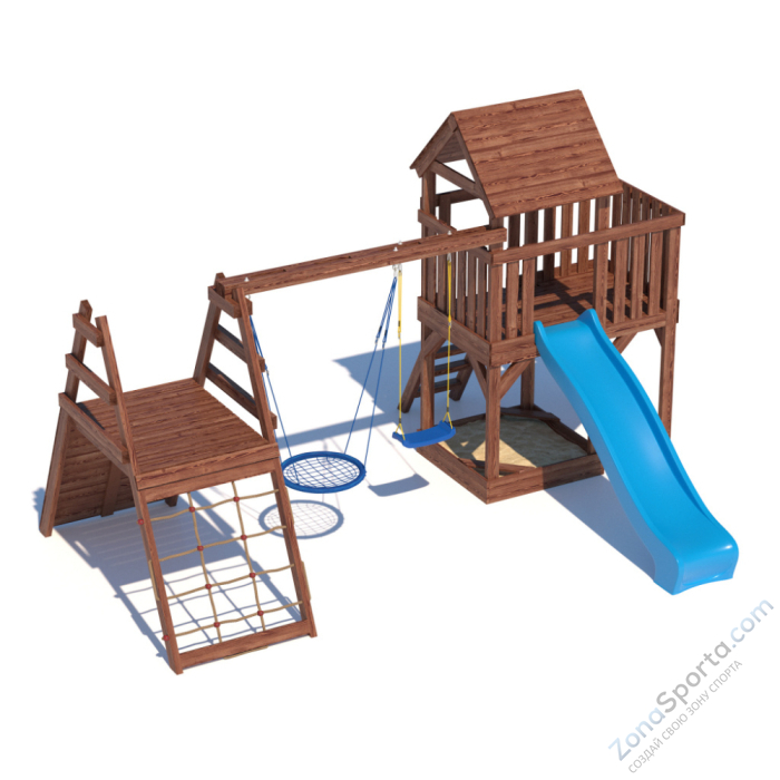 Детская площадка CustWood Scout SC8 с деревянной крышей