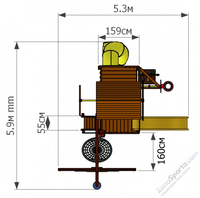 Детская площадка Мельница Marvill 4