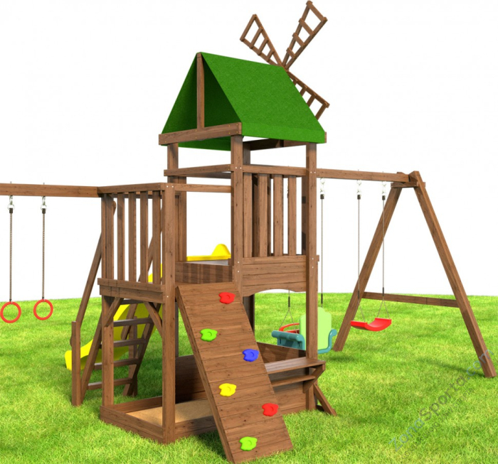 Детская площадка Мельница с домиком