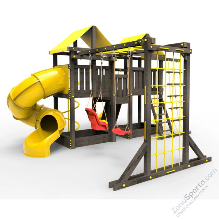 Детская площадка Пикник Black Пацифик Light с винтовой трубой