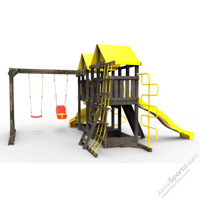 Детская площадка Пикник Black Пацифик Light с винтовой трубой