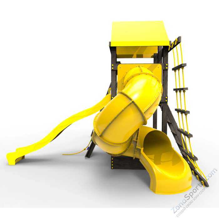 Детская площадка Пикник Black с винтовой трубой 6.1