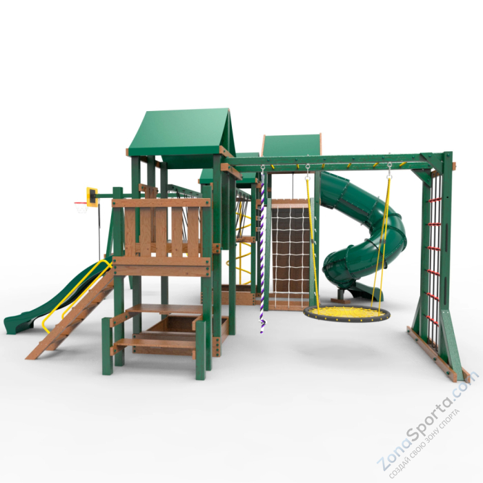 Детская площадка Пикник Форест Стэйдж К с винтовой трубой