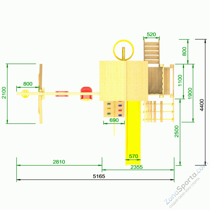 Детская площадка Пикник Стандарт Д Макси Вираж