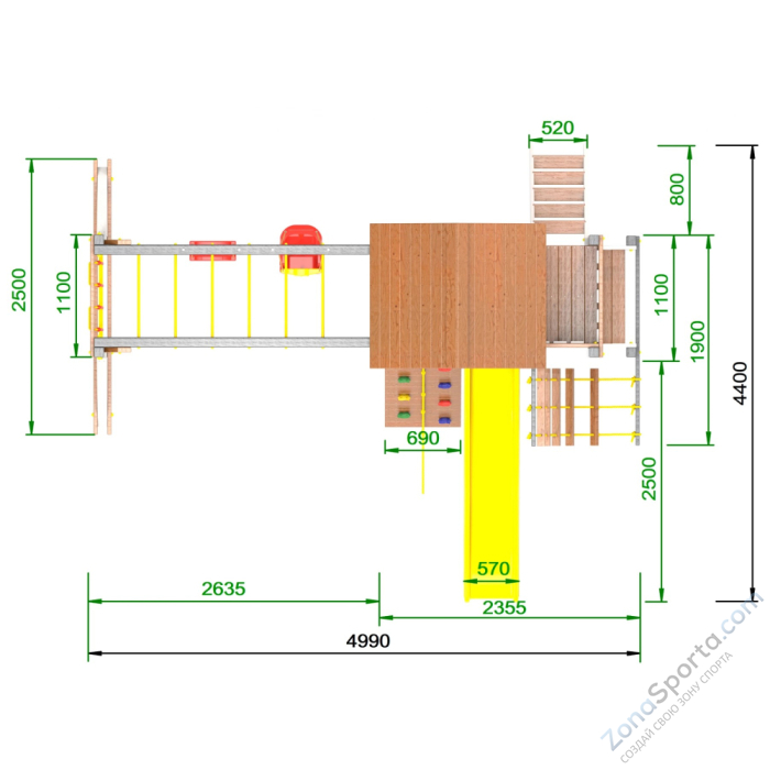 Детская площадка Пикник Ультра А Макси Руфер