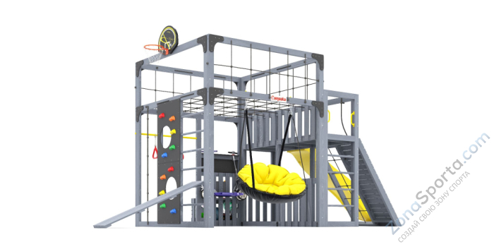 Детская площадка Савушка Куб-3 (Серый)