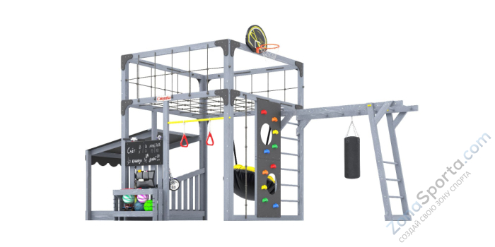 Детская площадка Савушка Куб-4 (Серый)