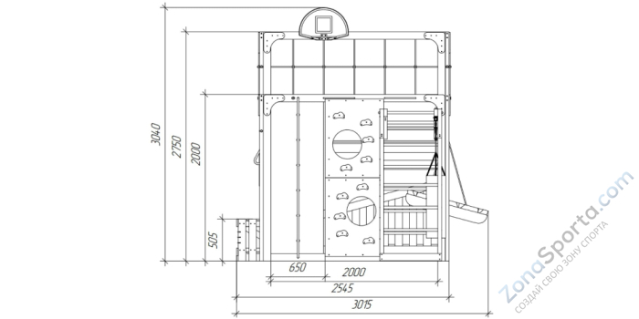 Детская площадка Савушка Куб-4 (Серый)