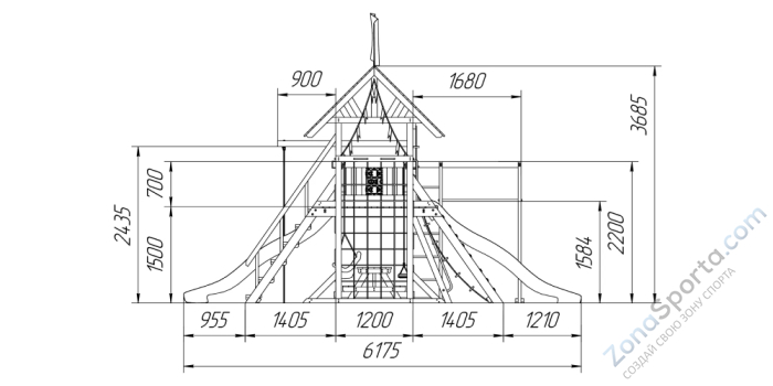 Детская площадка Савушка Люкс 9 Comfort