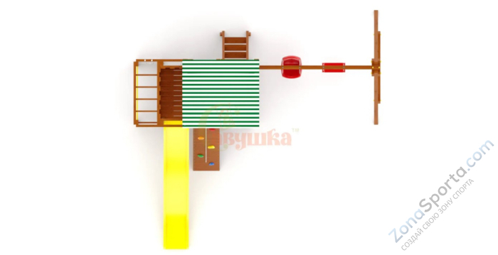 Детская площадка Савушка Мастер 3 (Махагон) Plus (горка 3 метра)