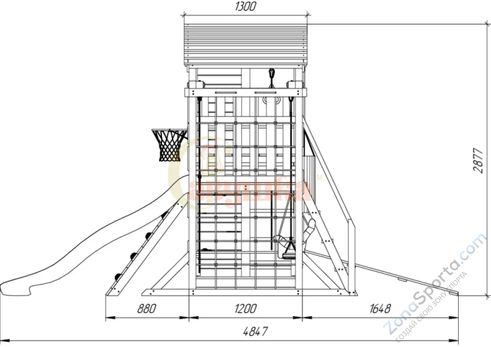 Детская площадка Савушка Мастер 4 Семейная