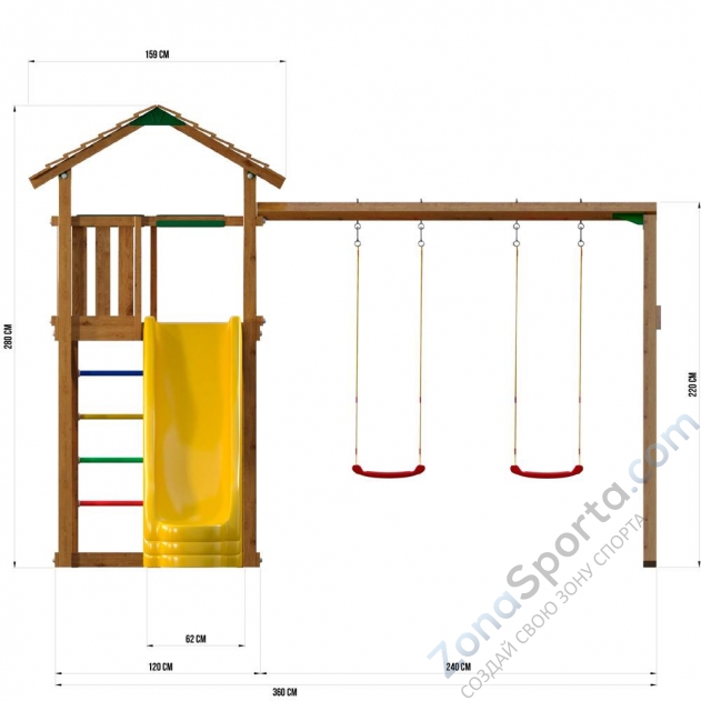 Детский игровой комплекс  Jungle Cottage JC8