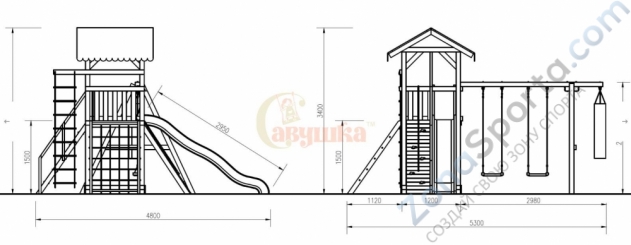 Детская площадка Савушка 4