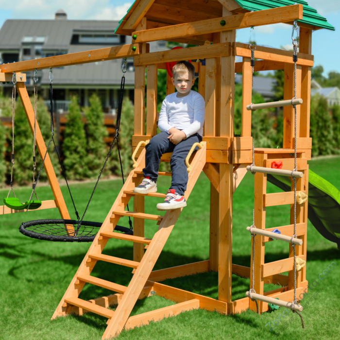 Детский игровой комплекс Unix Kids (6 in 1) Light Green