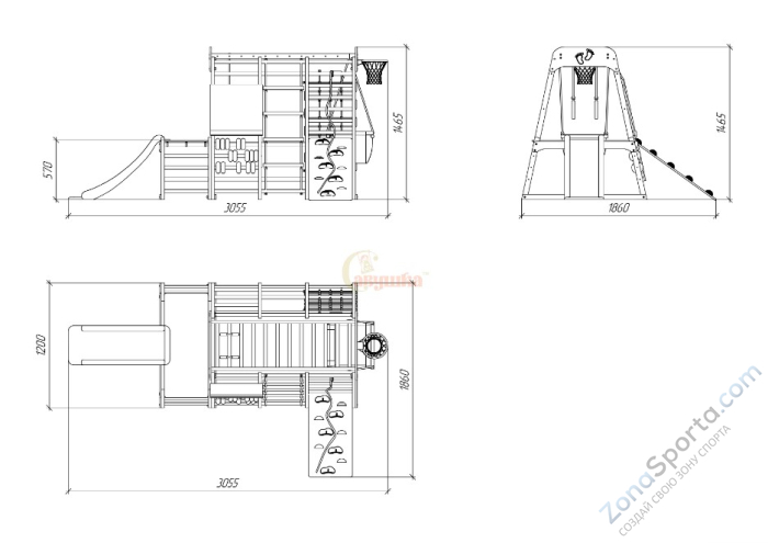 Детский комплекс Савушка Непоседа 6 nero