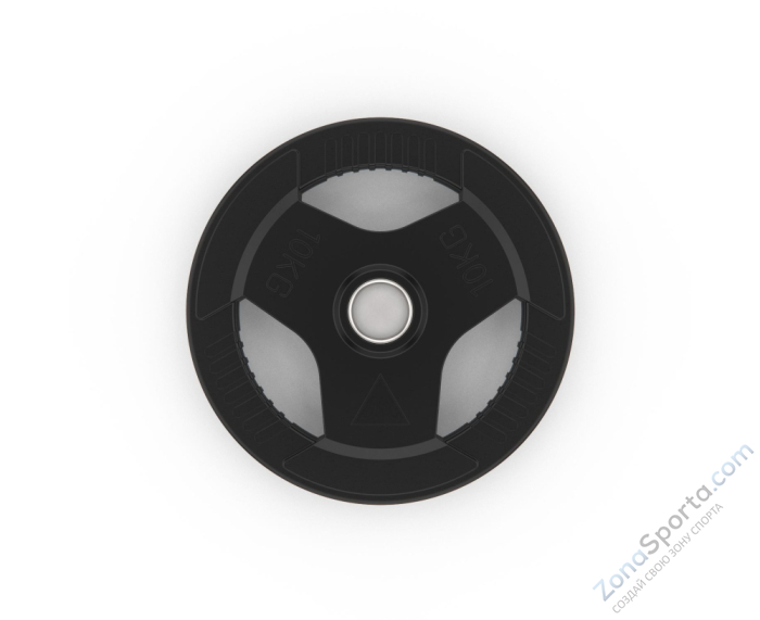Диск обрезиненный с хватом 10 кг / диаметр 51 мм  DFC