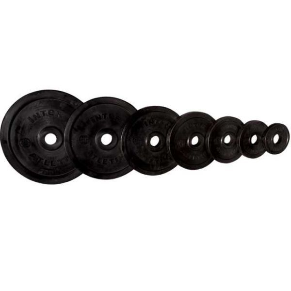 Диск Олимпийский  обрезиненный чёрный 2,5 кг V-Sport LB-2.5