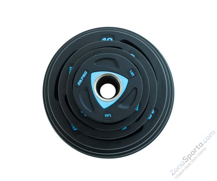 Диск олимпийский полиуретановый OKPRO OK2037-2000 20 кг